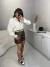 Camisa de botões no linho com bolso - creme - loja online