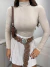 Blusa cacharrel com gola tubinho - bege - comprar online