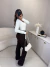 Body poliamida manga longa decote quadrado - off white na internet