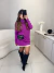 Poncho gola alta em modal - fúcsia - buy online