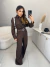 Macacão manga longa com cinto em couro - marrom - Amor de Peça - Looks Femininos Estilosos, Loja de Roupa Feminina Online