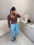 Calça jeans mom com elastano - lavagem clara 00201