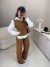 Imagem do Conjunto de blusa regata e calça em tricot modal - Marrom