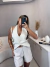 Colete alfaiataria com amarração frontal - nude - comprar online
