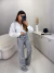 Imagem do Calça wide leg com elastano - cinza