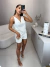 Conjunto de short alfaiataria e blusa alcinha premium - off white on internet