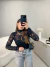 Blusa de renda manga longa - preto - loja online
