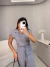 Blusa regata gola polo em tricot modal - cinza - loja online