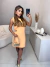 Vestido regata com abertura lateral - laranja