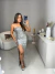 Vestido midi com fenda em paete - prata - Amor de Peça - Looks Femininos Estilosos, Loja de Roupa Feminina Online