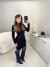 Vestido manga longa tricot premium com fenda - preto - buy online