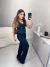 Calça em tricot modal longa - preto - comprar online