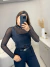 Body de tule brilhos - preto