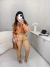Calça alfaiataria cós alto com cinto em couro - caramelo - buy online