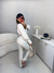 Calça alfaiataria cós alto com cinto em couro - creme - Amor de Peça - Looks Femininos Estilosos, Loja de Roupa Feminina Online