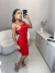 Vestido alcinha alfaiataria - vermelho - online store
