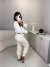 Image of Calça alfaiataria basic cenoura - creme