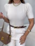 Blusa manguinha em tricot modal - creme - comprar online