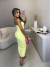 Vestido malha prada midi candy colors - amarelo pastel - Amor de Peça - Looks Femininos Estilosos, Loja de Roupa Feminina Online