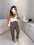 Colete em tricot modal com botões frontais - off white - loja online