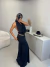 Conjunto radiance saia longa e body frente única - preto - loja online