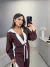 Conjunto de bomber e calça na alfaiataria marrant - marrom e branco - Amor de Peça - Looks Femininos Estilosos, Loja de Roupa Feminina Online