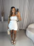 Blusa bata assimétrica com amarração no ombro - off white - loja online