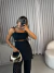 Imagem do Blusa bata assimétrica com amarração no ombro - preto