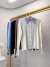 Blusa manga longa em modal com aplicação de gola em listras - off white - Amor de Peça - Looks Femininos Estilosos, Loja de Roupa Feminina Online