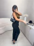 Calça alfaiataria insp zara com cinto - preto - online store