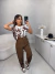 Calça alfaiataria insp zara com cinto - marrom on internet