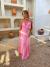 Vestido longo com amarração no pescoço e fenda na cintura - pink - Amor de Peça - Looks Femininos Estilosos, Loja de Roupa Feminina Online