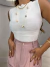 Body tricot gola alta - off white - comprar online