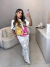 Saia longa rendada - off white - comprar online
