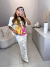 Imagem do Saia longa rendada - off white