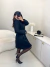 Sobretudo trench coat com botões dourado - preto - loja online