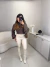 Calça de couro legging resinada - creme - Amor de Peça - Looks Femininos Estilosos, Loja de Roupa Feminina Online