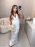 Saia longa rendada - off white