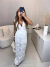 Saia longa rendada - off white - loja online