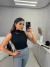 Blusa regata canelada gola alta - preto - comprar online