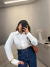 Camisa no crepe com botões encapados - off white - loja online