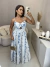 Vestido portugal - off com azul