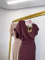 Conjunto de calça fluida com elástico e cropped com manga 3/4 - marrom - loja online
