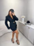 Imagem do Conjunto de blazer e calça alfaiataria premium com cinto em couro - preto