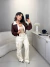 Conjunto de bomber e calça na alfaiataria marrant - marrom com nude - Amor de Peça - Looks Femininos Estilosos, Loja de Roupa Feminina Online