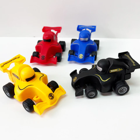 4 Vehiculos f1 con push press