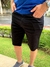 BERMUDA ACOSTAMENTO JEANS PRETO