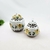 Potiche Branco Floral 22/17cm Pote Porcelana Decoração Kit