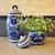 Kit 2 Potiche Azul E Branco Daca Pote Porcelana Decoração - comprar online