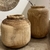 Vaso Madeira Maciça Lapidado Para Chão 36x32cm - comprar online